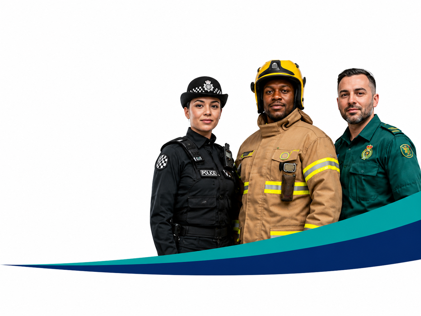 Police, fire and ambulance professionals